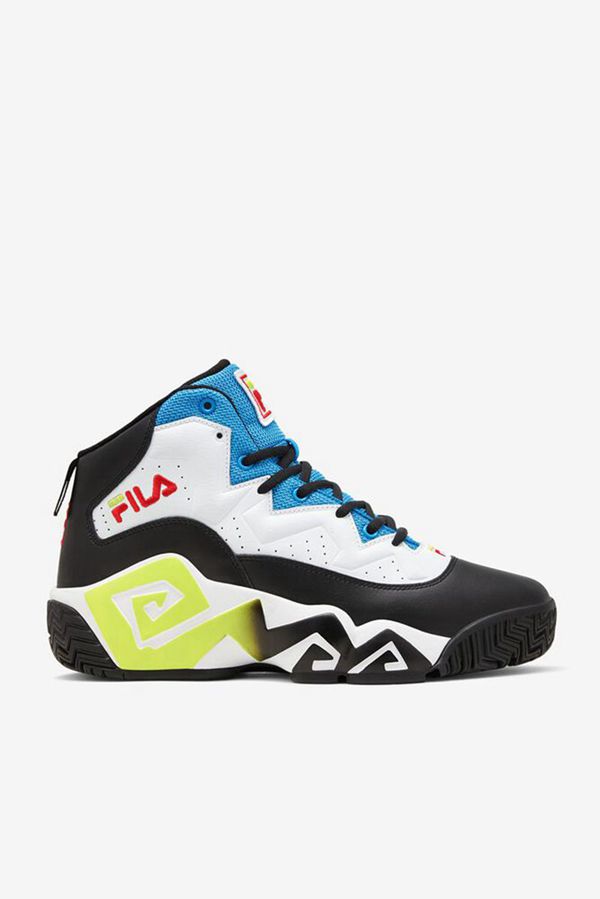Fila Mb Men's Sneakers - White/Black/Blue,NZ 298-59261